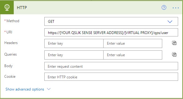 Power automate http action flow settings