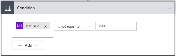 Power automate condition control settings