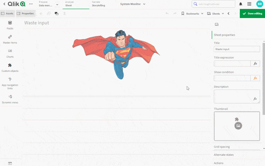 Embedded pre filled Airtable form in Qlik Sense - using QS-Modal extension